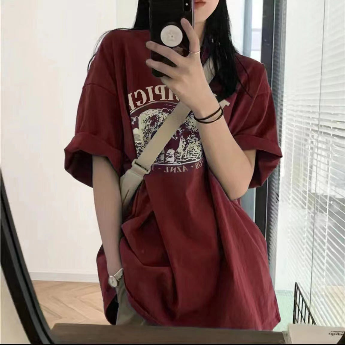 レトロプリントTシャツ