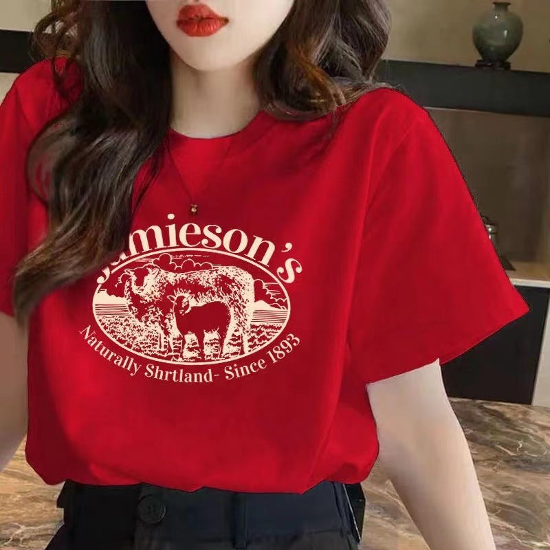 レトロプリントTシャツ