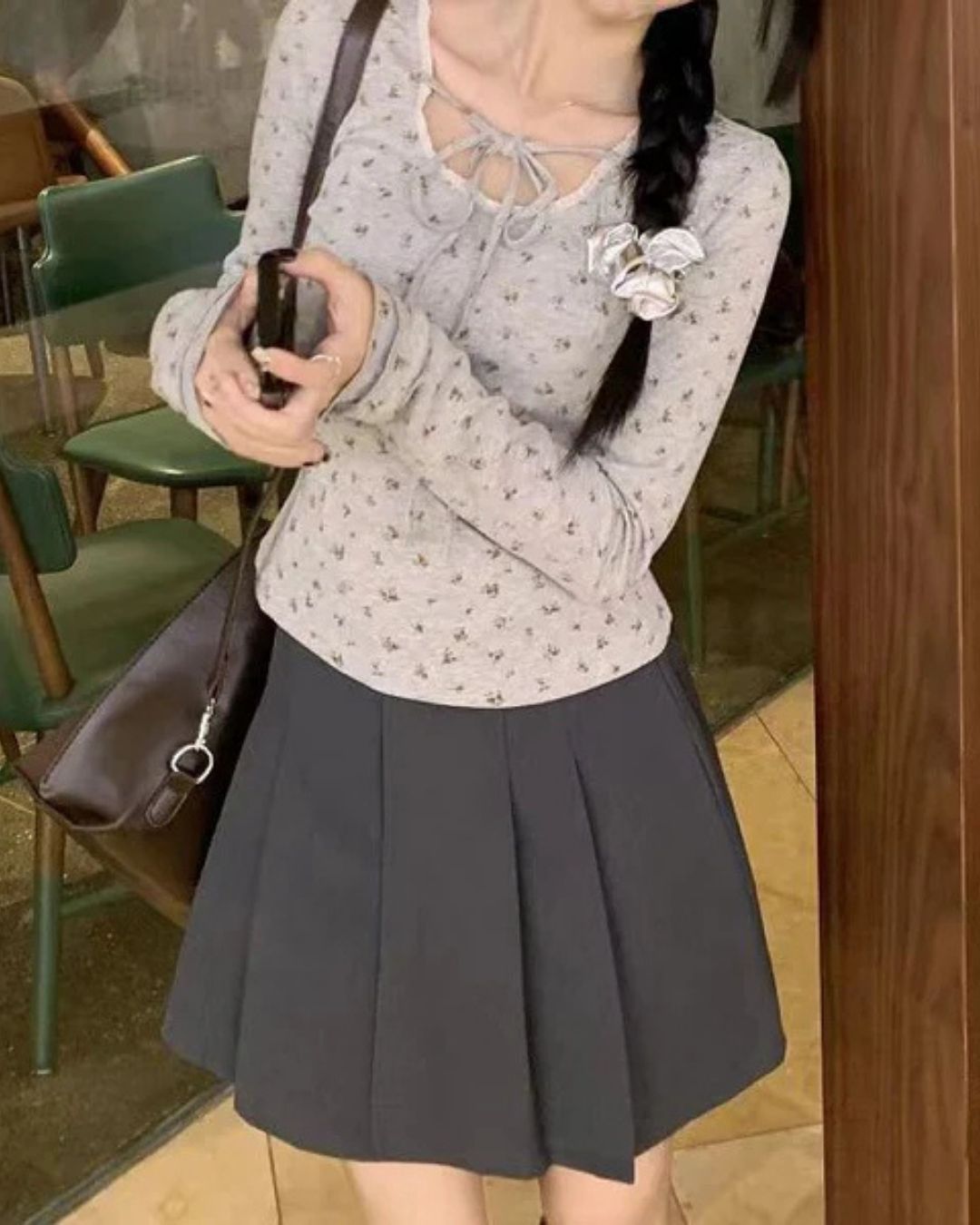 小花柄ロンT